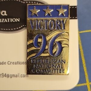 Victory 96 Republican National Committee 1.25" Tack Pin